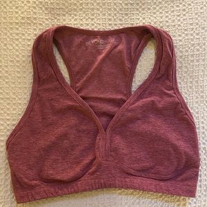 Beyond Yoga, space dye pink sports bra, size L